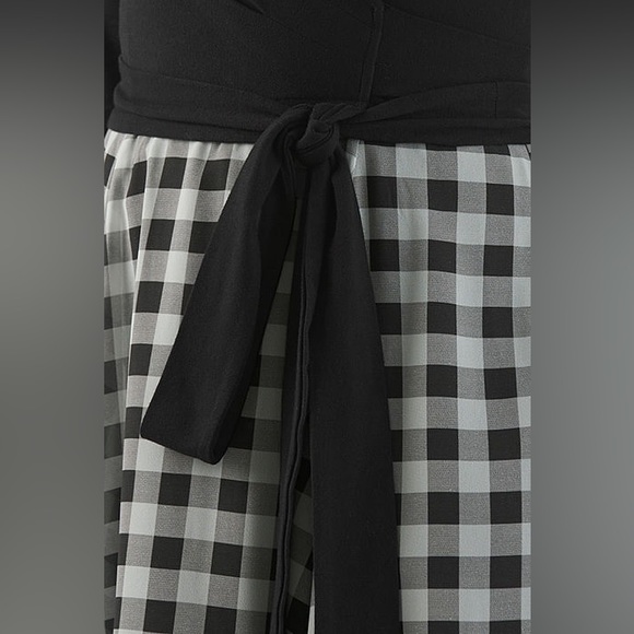 Eshakti Black and White Check Print Dress size 8 - Picture 4 of 5